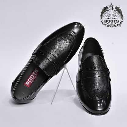 Men’s Pure Leather Formal Shoes - Classic Buckle-Free
